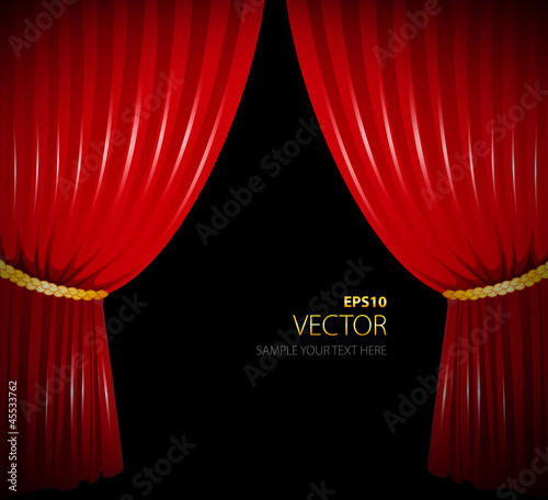 Red curtain