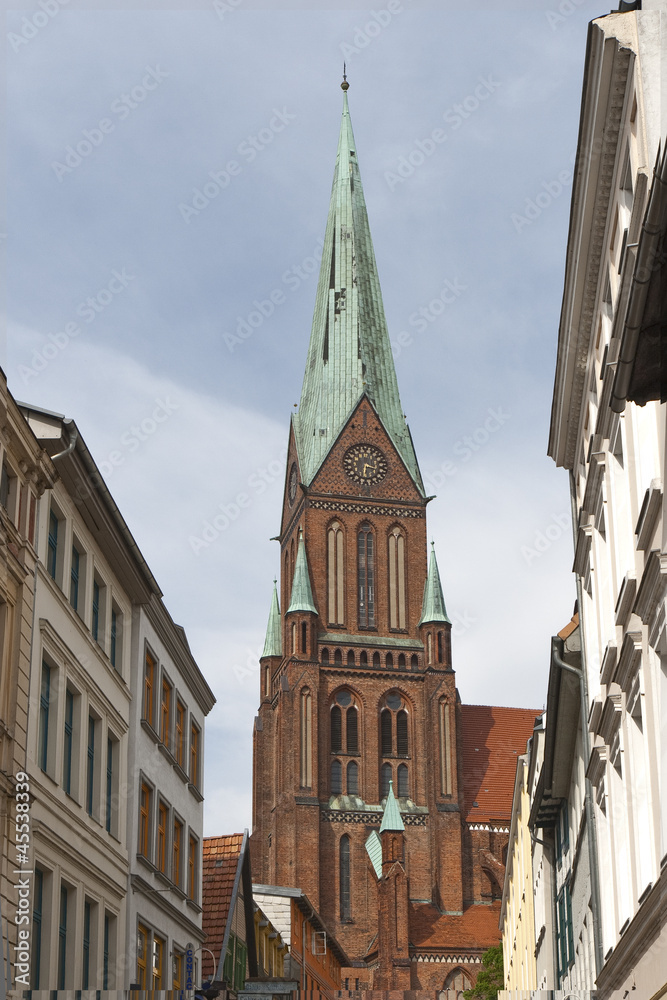 Obraz premium The Cathedral at Schwerin