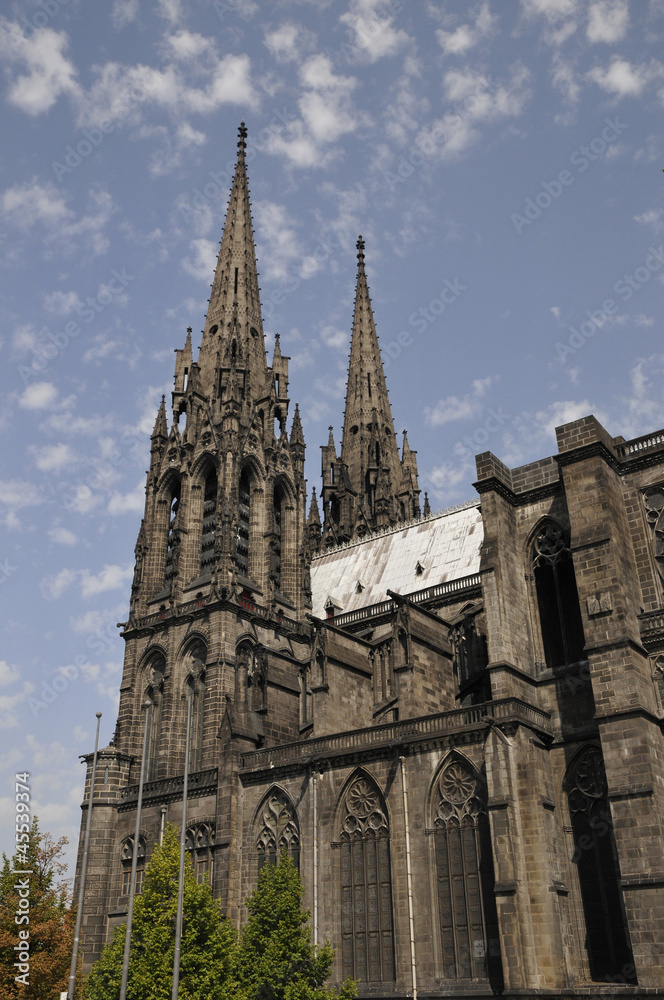 Side View of the Cathedral of Clermont-Ferrand Side View of the Cathedral of Clermont-Ferrand