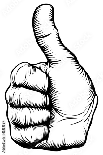 Thumbs up hand