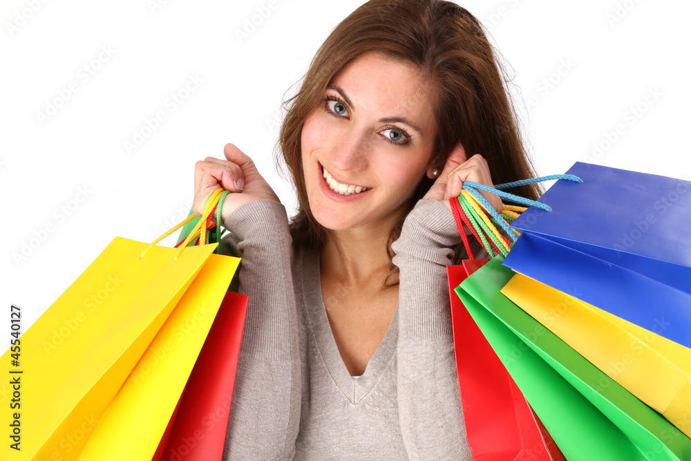 Frau beim Shoppen Frau beim Shoppen