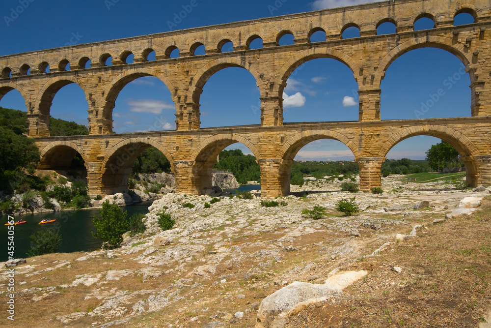 The Pont du Gard in Provence (France)