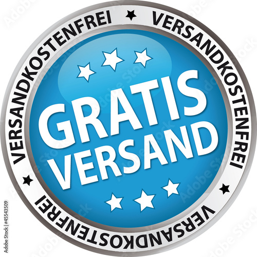 Versandkostenfrei / Gratisversand / blau, silber