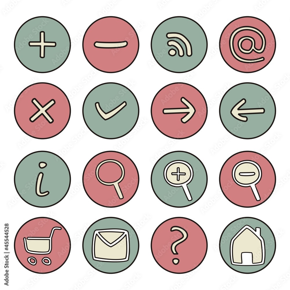 Doodle sketch hand drawn icons vector set Doodle sketch hand drawn icons vector set