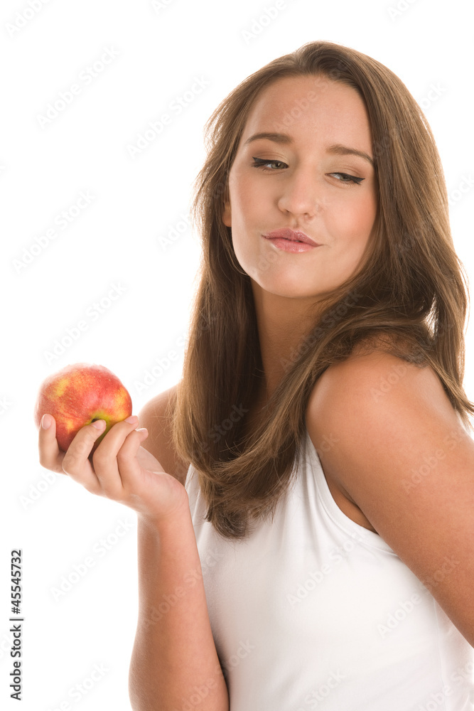 Woman with apple Woman with apple