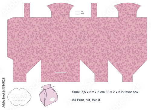 Gift box template