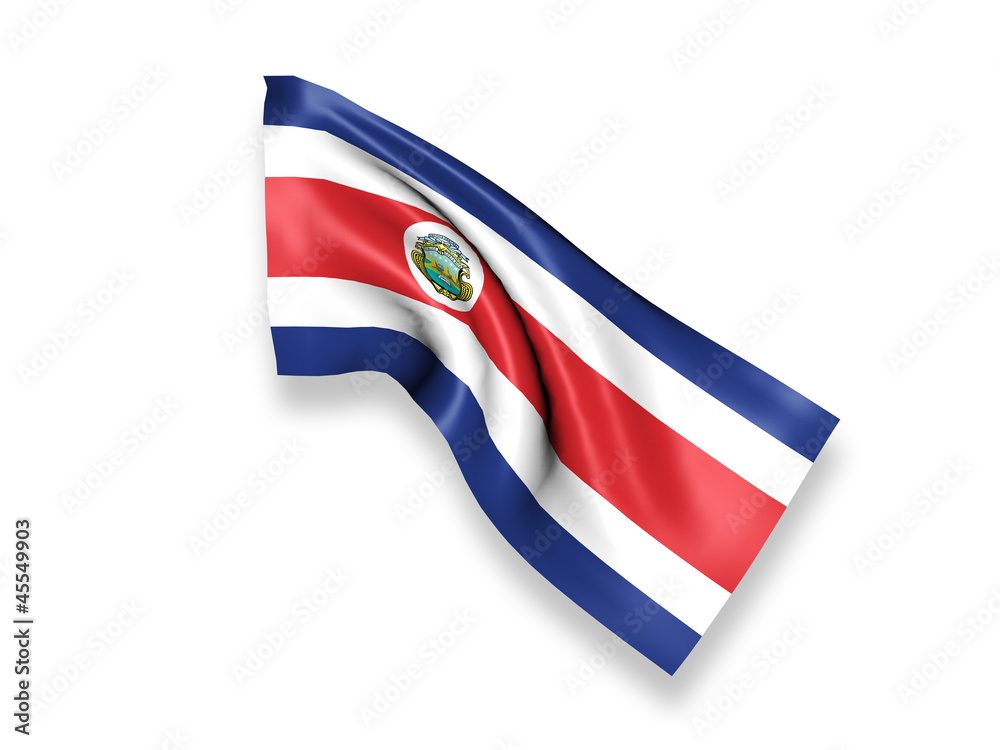 Costa Rica Waving Flag Costa Rica Waving Flag