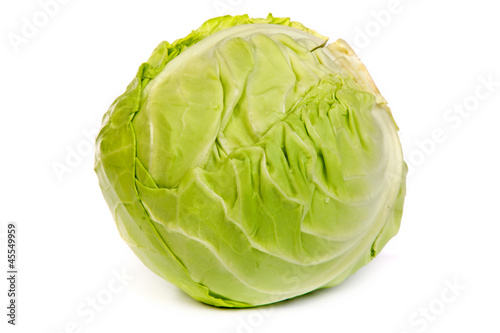 Green cabbage isolated on white © Sergii Figurnyi