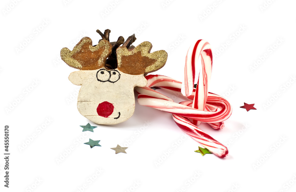 Naklejka premium Decorative christmas composition