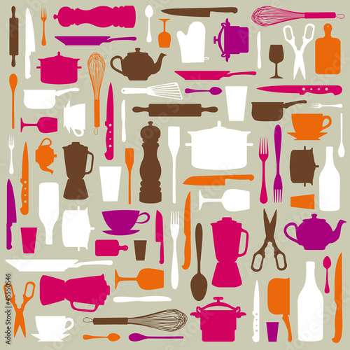 Fond ustensils Cuisine