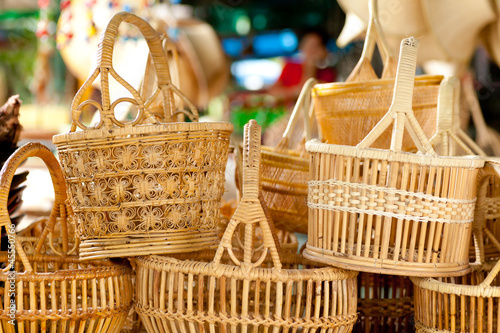 Basket wicker is Thai handmade