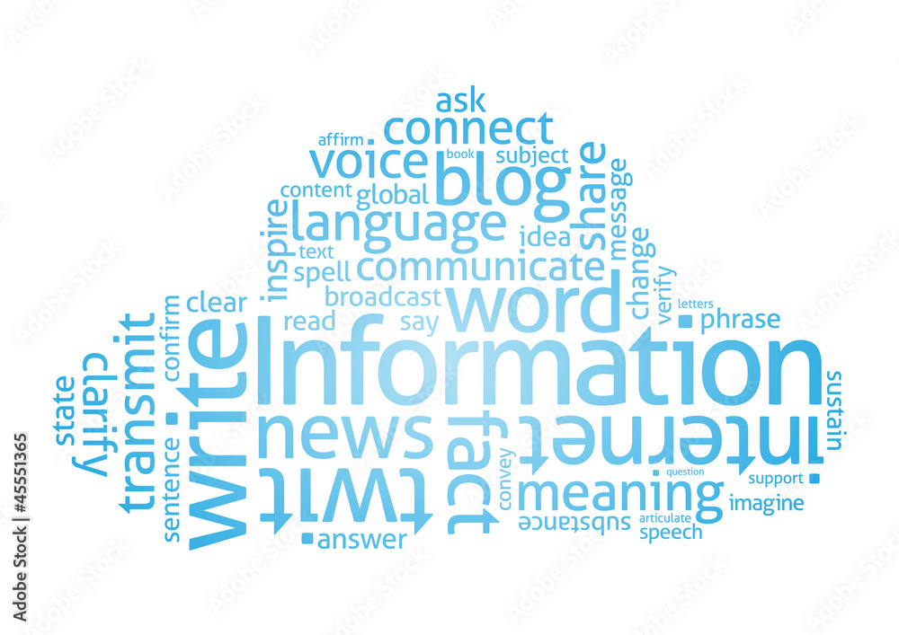 Obraz premium Information Cloud