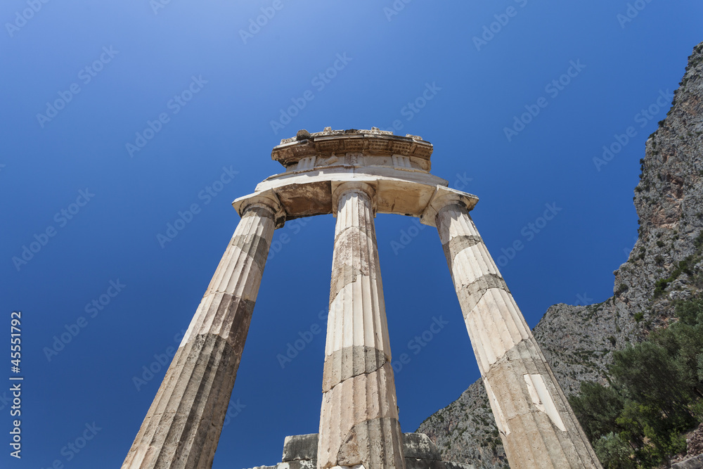 The tholos of the sanctuary of Athena Pronaia , Delphi,Greece