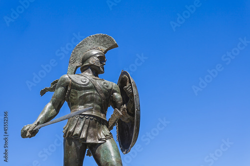 Leonidas statue, Sparta, Greece photo