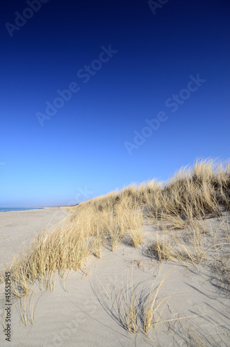 Sand dune with blue sky