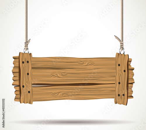 Wooden sign