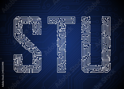 Circuit board letters
