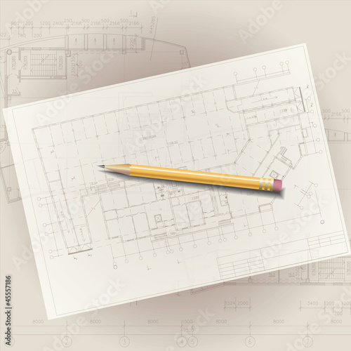 Architectural background. Part of architectural project