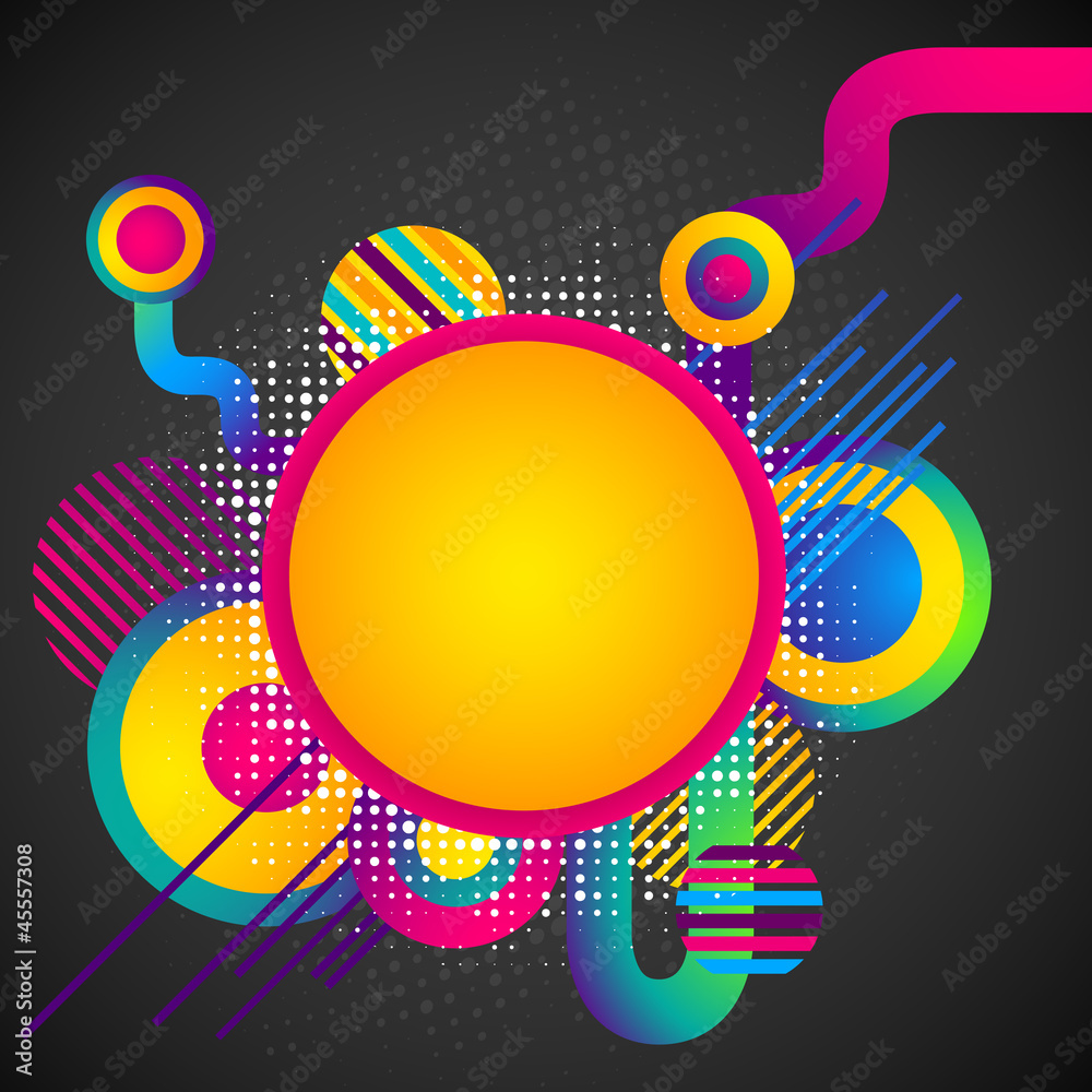 Obraz premium Colorful Circular Background