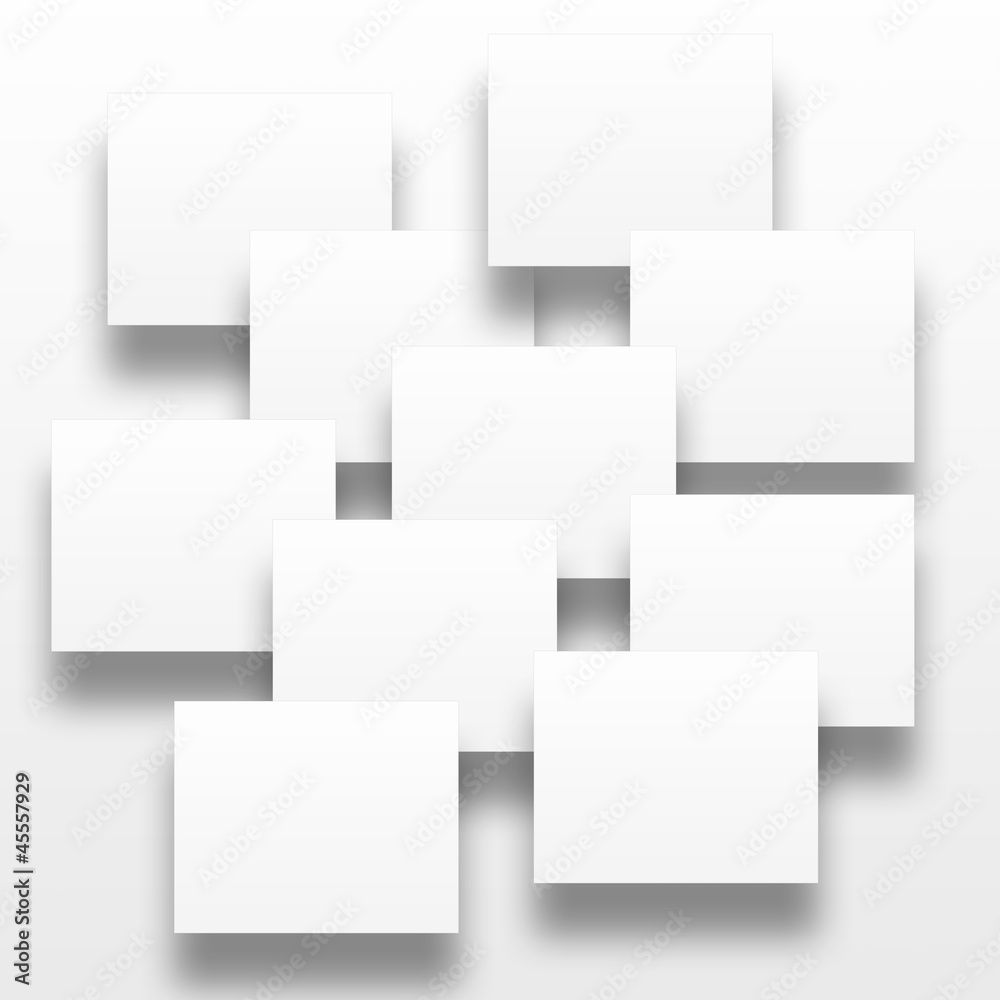 White squares with shadows background White squares with shadows background
