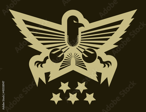 Military eagle emblem