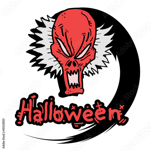 Demon halloween stick