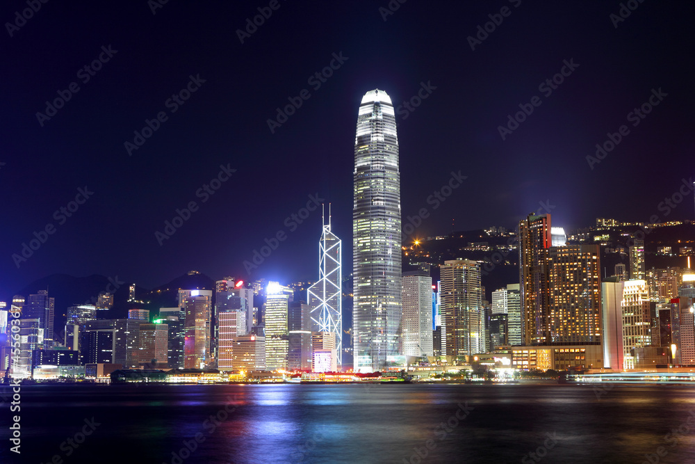 Obraz premium Hong Kong cityscape at night