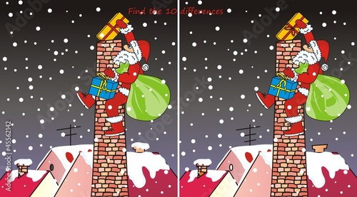 Santa Claus - chimney-10 differences