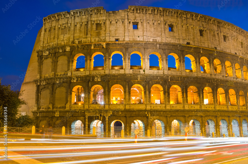 Colosseum at Dusk, Rome Italy