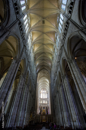 interior of Cathedral Notre Dame, Amiens, Picardy, France