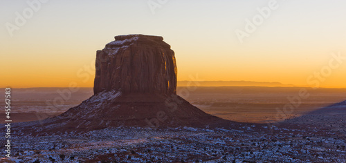 Merrick Butte during sunrise  Monument Valley NP  USA