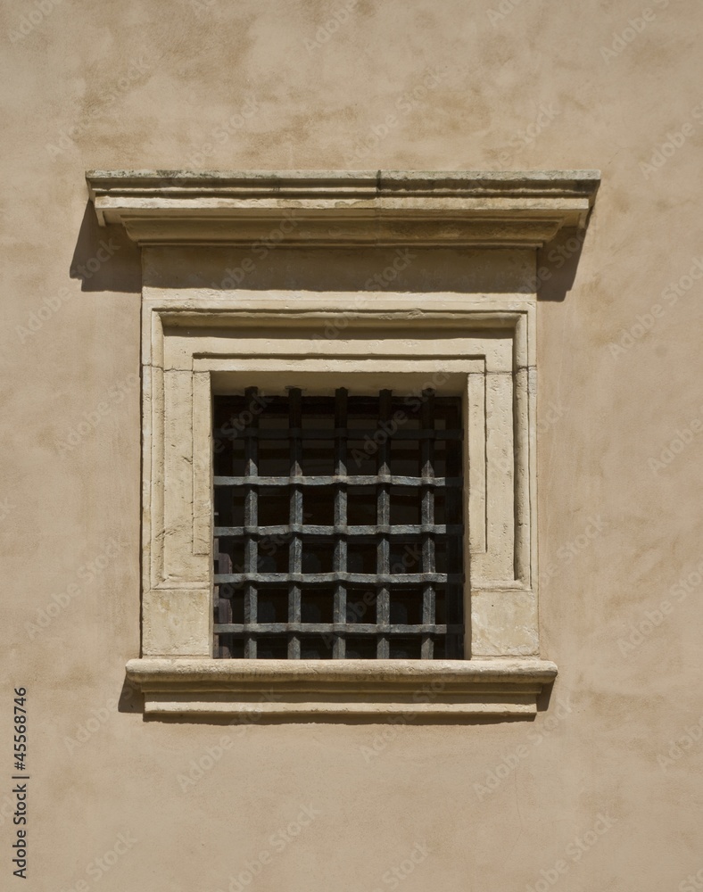 Old medieval window in castle
