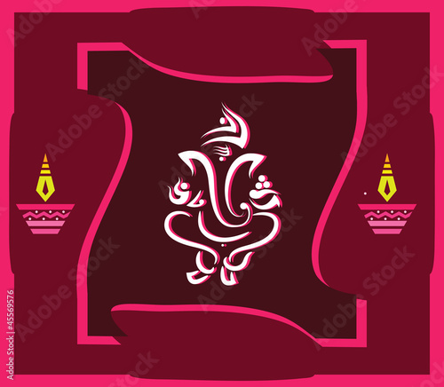 Ganesha Deiwali Design