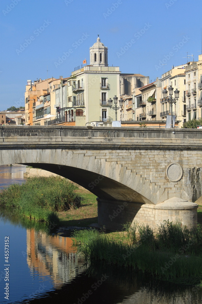 River view of Girona, Spain