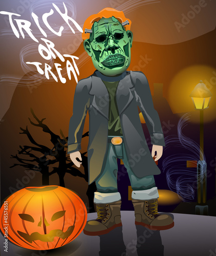 vector male zombie