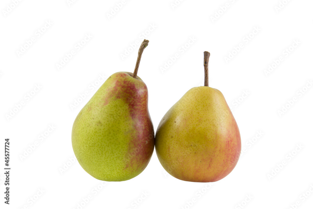 Tasty pears on white background isolated Tasty pears on white background isolated