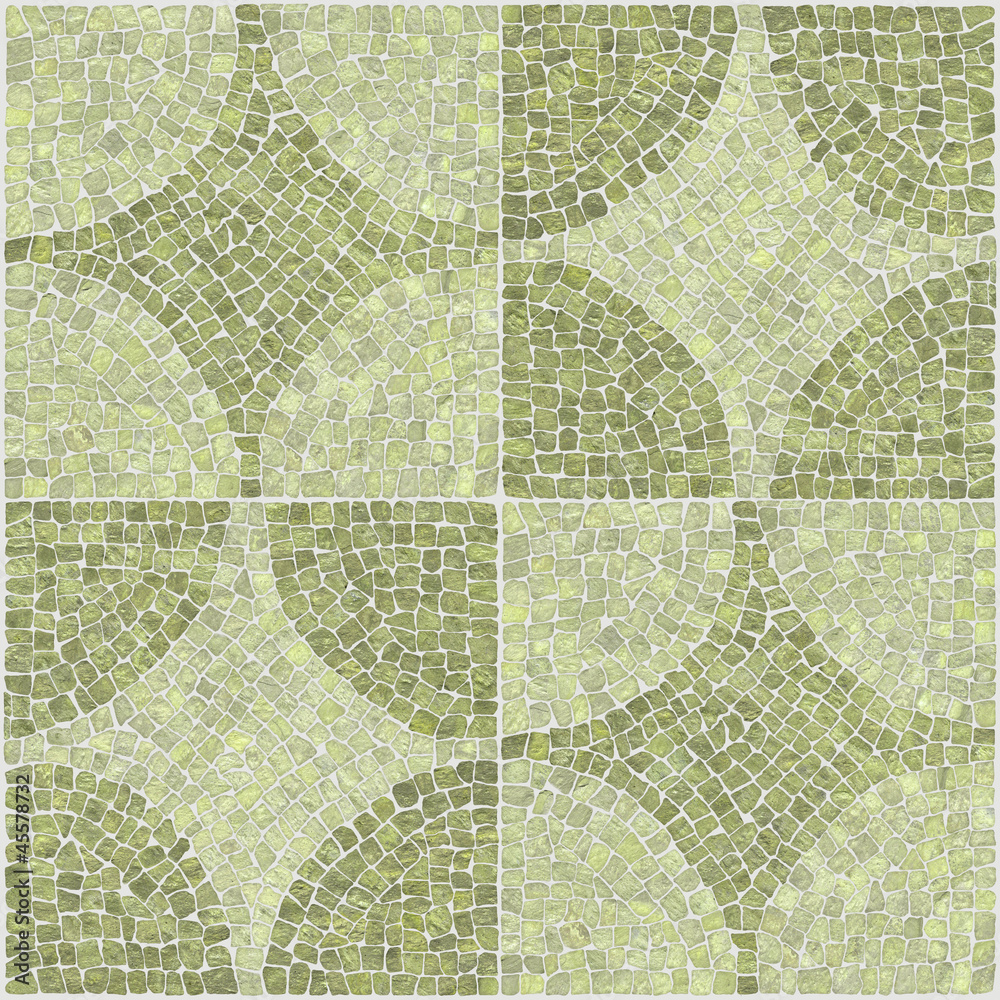 Fototapeta premium Green marble-stone mosaic texture. (High.res.)