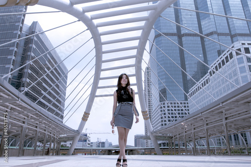 Photography Young Thai woman in Bangkok thailand