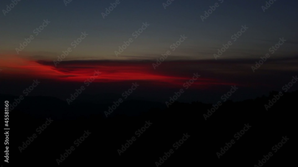 Timelapse sunset in the mountains. Crimea, Ukraine Timelapse sunset in the mountains. Crimea, Ukraine