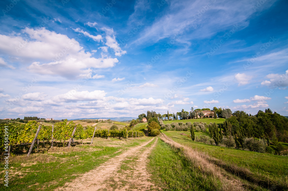 Tuscan countryside landscape