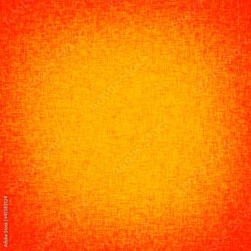 Obraz na plátně orange background with burlap texture and red vignette