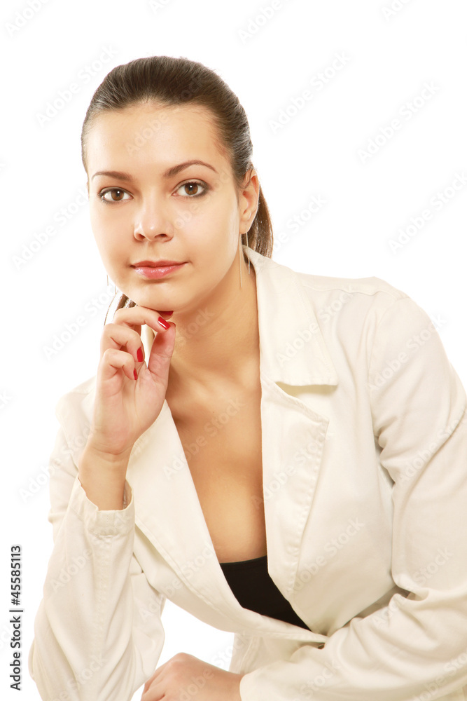 business woman isolated on white background business woman isolated on white background