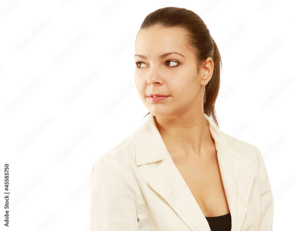 business woman isolated on white background business woman isolated on white background
