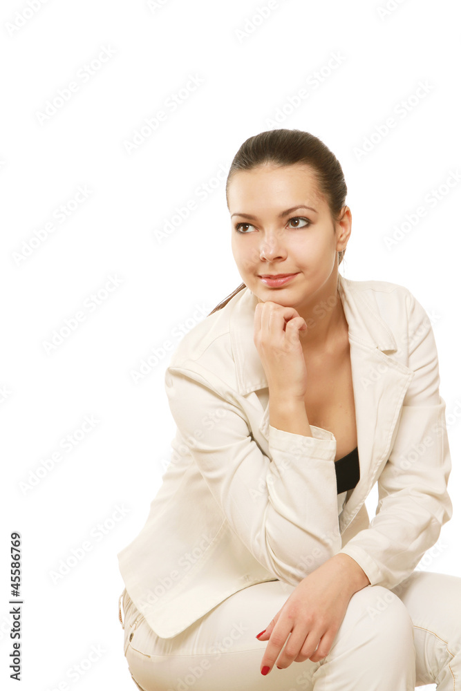 business woman isolated on white background business woman isolated on white background