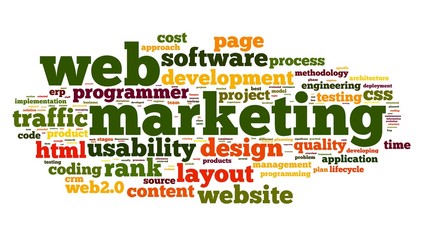 Deken met foto Kranten Web marketing concept in word cloud  © Rafal Olechowski