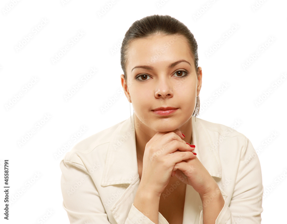 business woman isolated on white background business woman isolated on white background