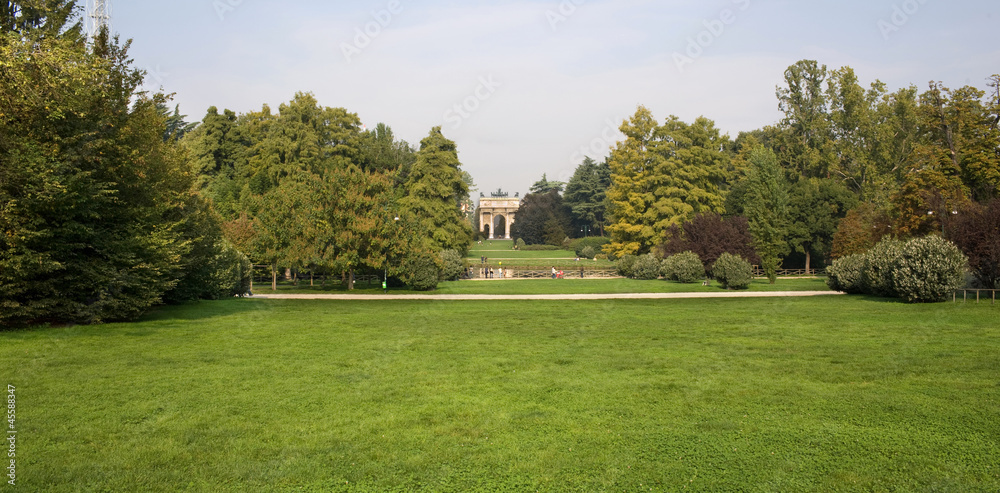 Fototapeta premium Giardini di Milano Arco della Pace