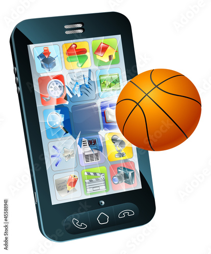 Basketball ball cell phone