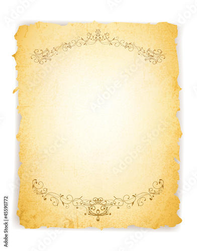 Vintage Grunge Paper With frame