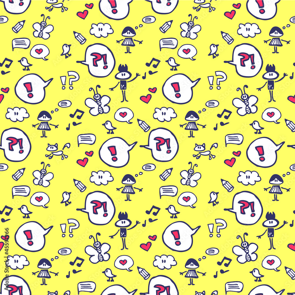 Fototapeta premium Ładny dziecinny wzór